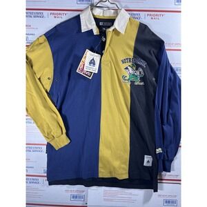VTG BRAND NEW TAGS Mirage Notre Dame Fighting Irish Rugby‎ Long Sleeve Shirt M